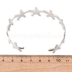 Armreifen mit Seesternmotiv aus Edelstahl 304 für Damen&nbsp;BJEW-Z176-01P