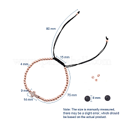 Braccialetti di perline intrecciati in ottone&nbsp;BJEW-JB04790