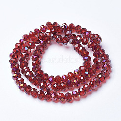 Гальванизируйте прозрачное стекло бисер нитей&nbsp;LS-EGLA-A034-T6mm-F03