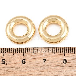 304ステンレススチールリンクリング  ラウンド  ラックめっき  長持ちメッキ  ゴールドカラー  15x4mm&nbsp;SA-CBA76DA-21G-J