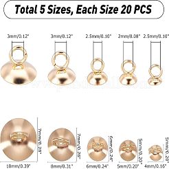 100 шт. 5 стиля 304 нержавеющая сталь бусины колпачки подвески STAS-UN0024-17