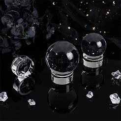 ガラス製クリスタルボールディスプレイ台座  コラム  透明  4x1.9cm&nbsp;AJEW-WH0314-622