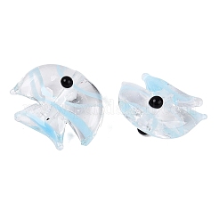 Faits à la main des perles de Murano transparent&nbsp;LAMP-N042-20B