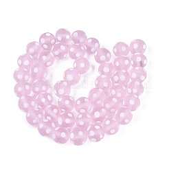 Perles vernisées mates manuelles&nbsp;LAMP-Q039-10B