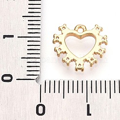 Латунные микропаве прозрачные подвески с фианитом&nbsp;KK-T075-06G