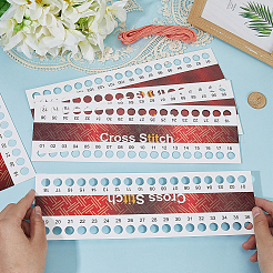 24 шт. 3-х видов бумажный органайзер для ниток для вышивки&nbsp;DIY-CY0002-23