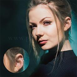 Антикоррозийное покрытие родием 925 стерлингового серебра серьги-манжеты с цепочкой серьги-кисточки без пирсинга серьги-манжеты с цепочкой ювелирные изделия подарок для женщин мужчин пара JE1066B