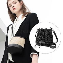 Taschengurte aus PU-Leder mit Nieten und PU-Lederboden für Stricktaschen&nbsp;FIND-PH0004-75