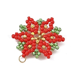 Pendentifs de Noël en laiton et perles de verre&nbsp;PALLOY-MZ01432