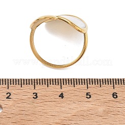 Offene Manschettenringe aus Edelstahl 304 für Damen&nbsp;RJEW-F208-02G-01