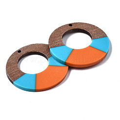 Pendenti in resina e legno di noce&nbsp;RESI-S389-068A-A04