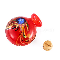 Pendentifs de bouteille de parfum vernissés manuels&nbsp;LAMP-TADJ0001-05C