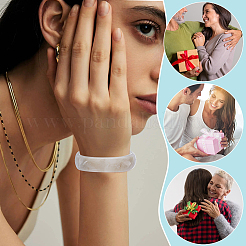 2шт. Акриловый браслет с имитацией мрамора для женщин&nbsp;BJEW-UN0001-69B