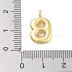 Подвески из латуни с покрытием стойки с буквами-шариками KK-C050-01G-B