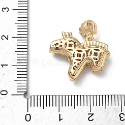 Anhänger aus Zirkonia aus Messing&nbsp;KK-P355-08G
