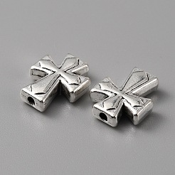 Сплавочные овальные бусины тибетского стиля  FIND-TAC0009-55AS