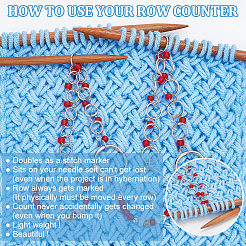 Стеклянные бисерные цепочки для вязания рядов HJEW-AB00590