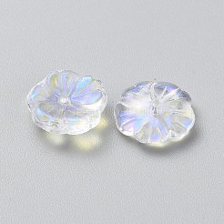 Прозрачные колпачки для стеклянных бусин&nbsp;GLAA-WH0038-54A