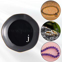 Круглая керамическая тарелка для украшений AJEW-WH20067-015A