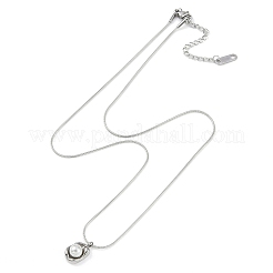 Collane a catena tonda in acciaio inossidabile 304&nbsp;NJEW-Z044-01P