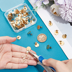 25 пара сережек-гвоздиков из нержавеющей стали 304&nbsp;STAS-UN0059-86