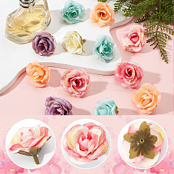 30 stücke 5 farben tuch rose blume&nbsp;DIY-GF0006-17