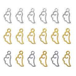 20шт 2 цвета ретро подвески из цинкового сплава PALLOY-CJ0001-133