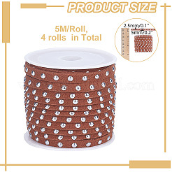 4 рулон шнура из искусственной замши&nbsp;LW-HY0001-01C