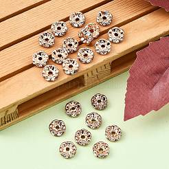 Perline distanziatori strass in ottone&nbsp;X-RB-A014-L8mm-01RG-NF