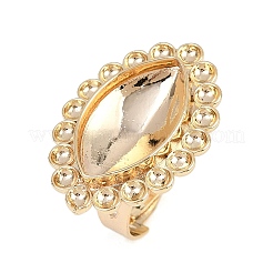 Латунные накладки на кольца с конским глазом KK-Z122-21G