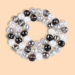 4 нити гальванизированные стеклянные бусины нити&nbsp;GLAA-PA0001-09B