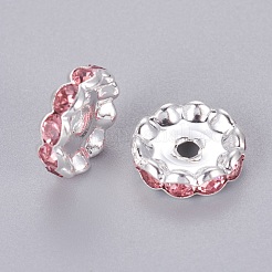 Messing Strass Zwischen perlen&nbsp;X-RB-A014-L12mm-27S