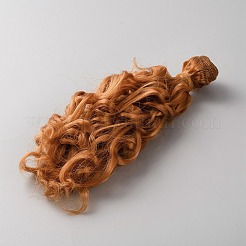 Ppヘアドールウィッグヘア  DIYの女の子のためのbjdメイキングアクセサリー  チョコレート  170x1000x0.7mm&nbsp;DIY-WH0349-395B-05