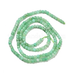 Натуральные хризопразные бисерные пряди G-B088-E19-02