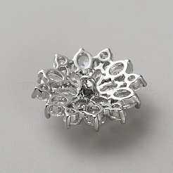 Латунные микро проложить куб кнопки циркония&nbsp;DIY-WH0888-807P-02