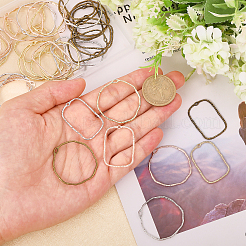 48 Stück 8 Stile Legierungsanhänger mit offener Rückseite&nbsp;FIND-CA0009-35