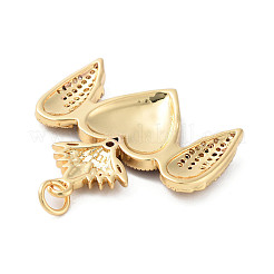 Покрытие стойки латунь микропаве прозрачные подвески из кубического циркония KK-M280-10D-G