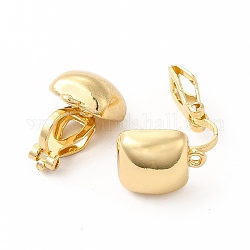Risultati dell'orecchino a clip in lega, con anelli orizzontali, quadrato, oro, 17x10x16mm, Foro: 1.2 mm