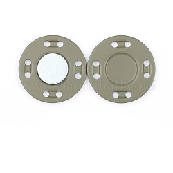 Железные магнитные кнопки магнитная застежка, плоско-круглые, для изготовления тканей и сумок, серебряные, 1.25x0.15 см