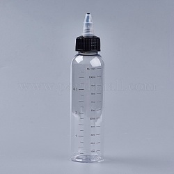 Прозрачная пластиковая пустая бутылка для домашних животных, для упаковки шамбука, забота о коже, масляная краска, клей, прозрачные, 16.5 см, емкость: 120 мл (4.06 жидких унции)