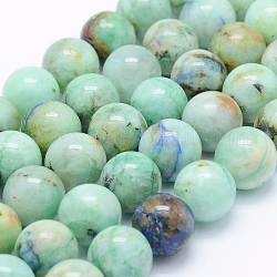 Chapelets de perles en chrysocolle naturelle, ronde, 14mm, Trou: 1mm, Environ 29 pcs/chapelet, 15.7 pouce (40 cm)