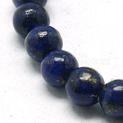 Natural Lapis Lazuli Beads Strands, Dyed, Round, Midnight Blue, 5mm, Hole: 0.8mm, 16.7inch