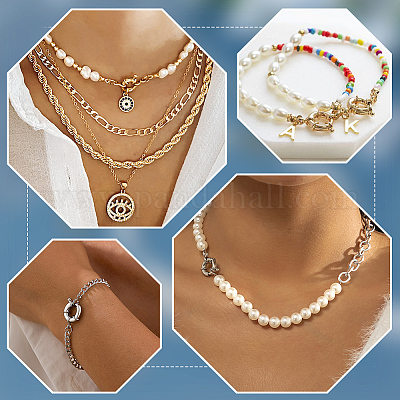 10 шт. 2 цвета латунные пружинные застежки-кольца KK-BBC0016-33-1