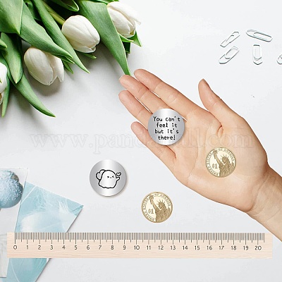 201 памятная монета из нержавеющей стали AJEW-CN0002-35F-1