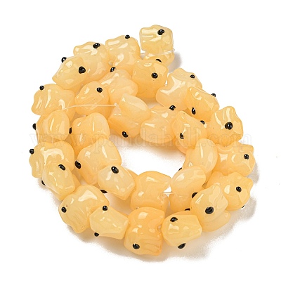 Прозрачные стеклянные бусины ручной работы GLAA-N0028-01F-1