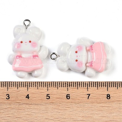 Подвески из кролика из смолы RESI-U004-02B-1