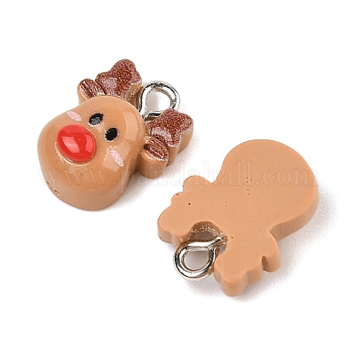 Подвески из непрозрачной смолы на рождественскую тематику RESI-S08-01L-1