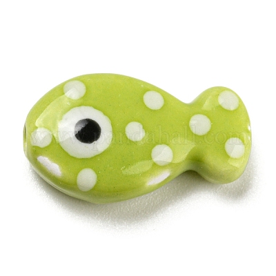 Фарфоровые бусины ручной работы X-PORC-C001-01E-1