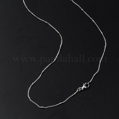 2 мм стойка покрытие латунные спутниковые цепи ожерелья для женщин мужчин MAK-L044-33P-1
