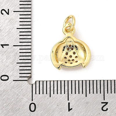 Латунные микро проложить кубического циркония подвески KK-I359-02G-01-1